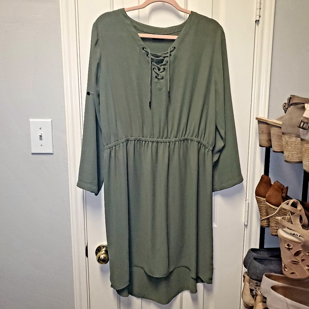 Army Green Target Dress